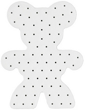 Image Hama Maxi Stick Lochplatte "Teddybär", 200 x 155 mm