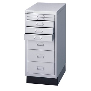 Image BISLEY MultiDrawer™ L298S Schubladenschrank silber mit 8 Schubladen 27,8 x 38,0 x 67,0 cm