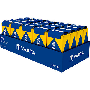 Image VARTA Batterie Alkaline, E-Block, 6LR61, 9V (04922 121 111-20P)