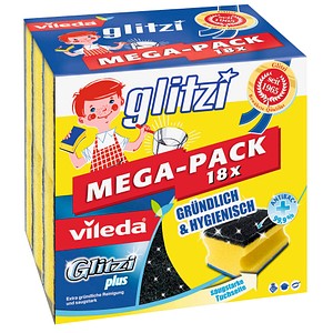Image vileda Glitzi plus MEGA-PACK 18x  Topfreiniger 18 St.