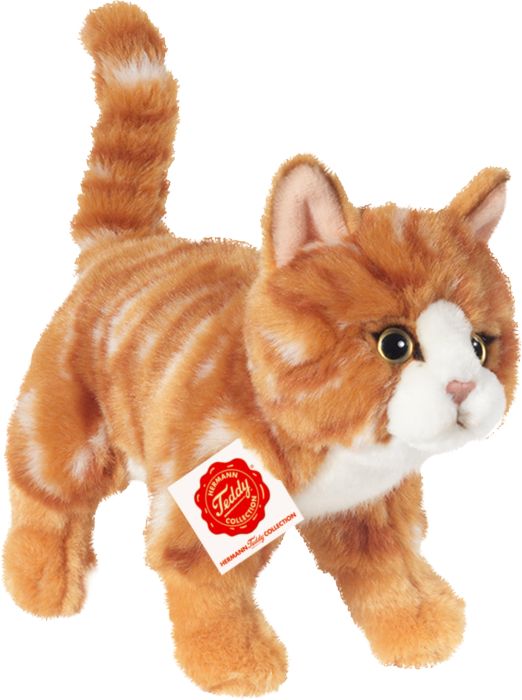 Image Katze stehend rot getigert, ca. 20 cm
