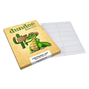 Image 1.200 dundee Etiketten weiß 97,0 x 42,3 mm