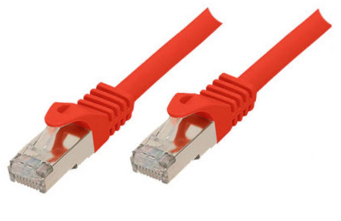 Image SHIVERPEAKS RJ45 Patchkabel S/FTP PIMF Cat.7 rot 1,5m