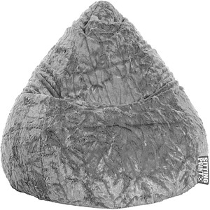 Image SITTING POINT Beanbag Fluffy XL Sitzsack mittelgrau