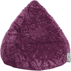Image SITTING POINT Beanbag Fluffy XL Sitzsack aubergine