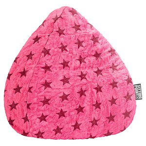 Image SITTING POINT Fluffy Stars L Sitzsack pink