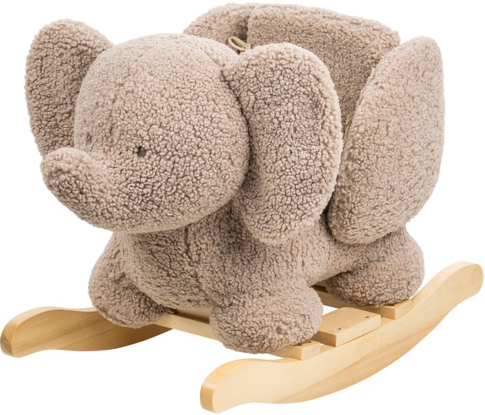 Image Schaukeltier Teddy Elefant taupe