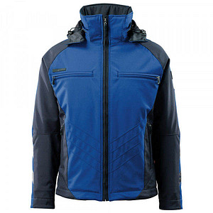 Image MASCOT® Herren Softshelljacke DARMSTADT Unique kornblau, schwarz Größe 3XL