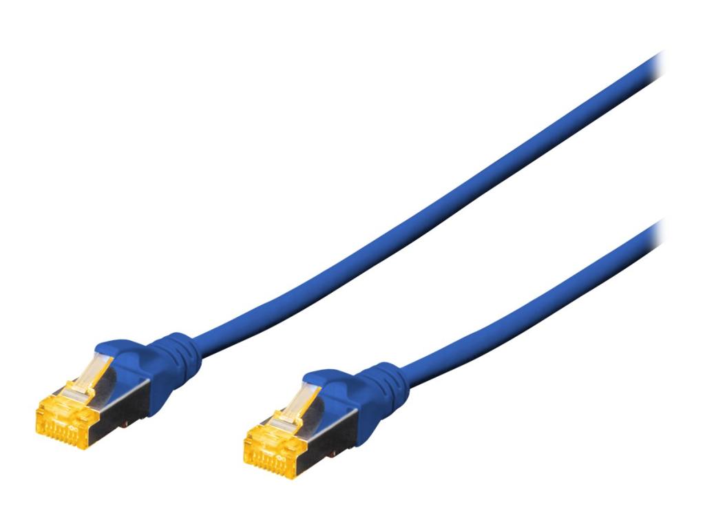Image DIGITUS Patchkabel, Kat. 6A, S/FTP, 0,25 m, blau