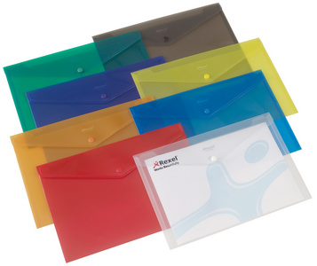 Image REXEL Dokumententasche Folder, DIN A4, blau-transluzent transluzent, aus PP, Dr