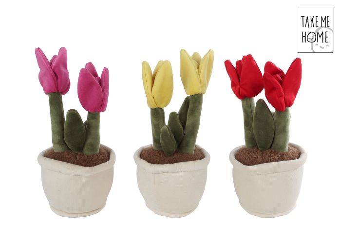 Image Tulpen Plüsch, 3-fach sortiert