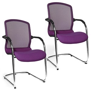 Image 2 Topstar Besucherstühle Open Chair 100 OC590 T33 lila Stoff
