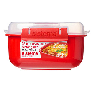 Image sistema® Mikrowellendose 8,0 cm hoch rot 525,0 ml