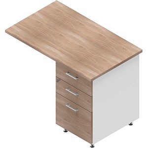 Image Quadrifoglio Standcontainer weiß, ulme 3 Auszüge 100,0 x 60,0 x 75,0 cm