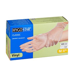 Image HYGOSTAR Vinyl-Handschuh "CLASSIC", M, weiß