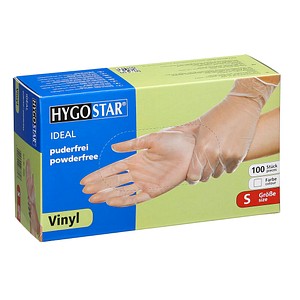 Image HYGOSTAR Vinyl-Handschuh "IDEAL", S, weiß, puderfrei