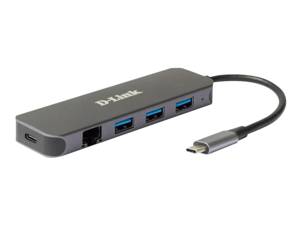 Image D-LINK DUB-2334 5-in-1 USB-C Hub mit Gigabit Ethernet/Po