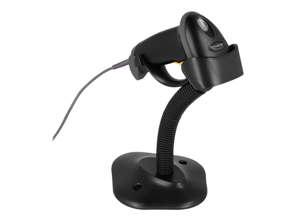 Image DELOCK Indusrie Barcode Scanner 1D mit Kabel und Halterung