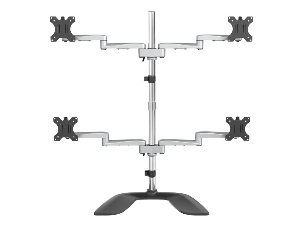 Image STARTECH.COM 4 fach Monitorhalter - Beweglich - Stahl und Aluminium - Freistehe