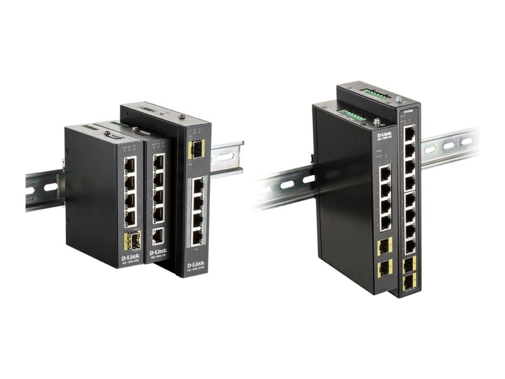 Image D-LINK 4-port Gigabit Industrial Switch including 2 x 100/1000M SFP