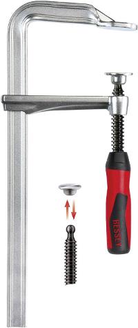 Image BESSEY Ganzstahl-Schraubzwinge GZ-2K 200/100 Bessey GZ20-2K Spannbereich:200 mm