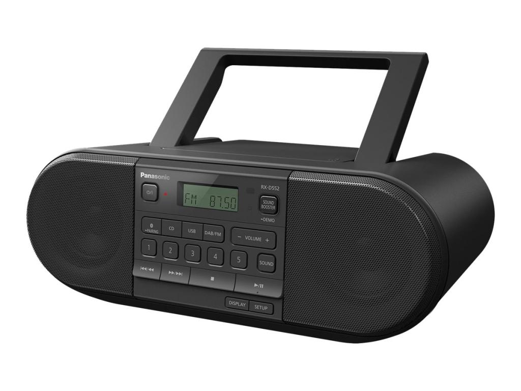 Image PANASONIC RX-D552 - Digital - DAB,DAB+,FM - Spieler - CD,CD-DA,CD-R,CD-RW - Obe