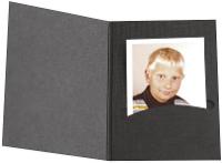 Image DAIBER 1x100 Daiber Passbildmappen Profi-Line bis 4,5x6 cm schw. (14014)
