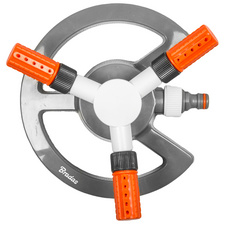 Image Bradas 3-Arm-Rasensprenger WHITE LINE, grau/weiß/orange
