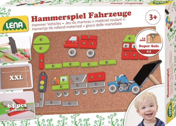 Image Hammerspiel Fahrzeuge, Faltschachtel