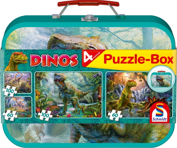 Image Dinos, Puzzle-Box, 2x60, 2x100 Teile