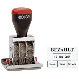 Image COLOP Datumstempel mit Text Bezahlt 04060/L2