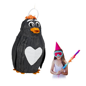 Image relaxdays Piñata schwarz Pinguin