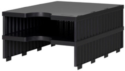 Image STYRO Aufbaueinheit styrodoc uno, 2 Fächer, schwarz/schwarz Sortierstation 1-br