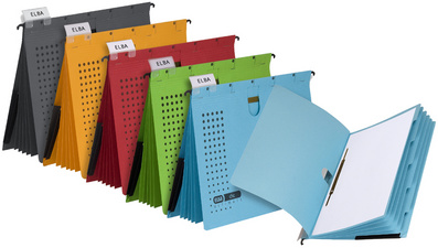 Image HAMELIN ELBA Organisationshefter chic ULTIMATE, DIN A4, blau Hängehefter mit 5 