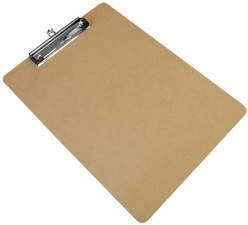 Image Wonday Klemmbrett, aus Hartfaser-Holz, DIN A4
