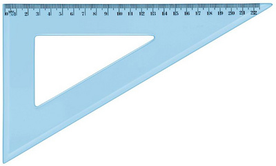 Image Wonday Zeichendreieck 60 Grad, 210 mm, aus Kunststoff, blau