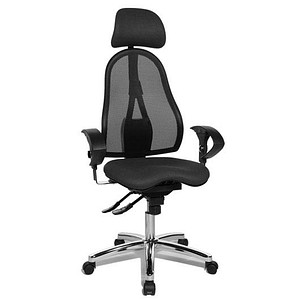Image Topstar Bürostuhl Sitness 45, ST99U L52X anthrazit, schwarz, chrom Stoff