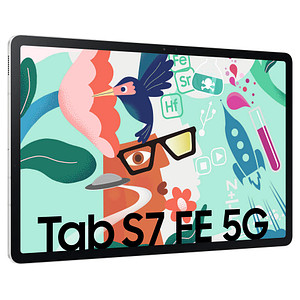 Image SAMSUNG Galaxy Tab S7 FE 5G Tablet 31,5 cm (12,4 Zoll) 64 GB mystik silber