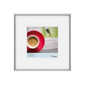 Image walther design Bilderrahmen Galeria silber 31,1 x 31,1 cm