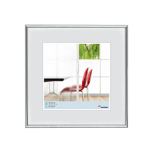 Image walther design Bilderrahmen Galeria silber 41,1 x 41,1 cm