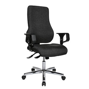 Image Topstar Bürostuhl Top Point Deluxe, TO29X G22 anthrazit, chrom Stoff