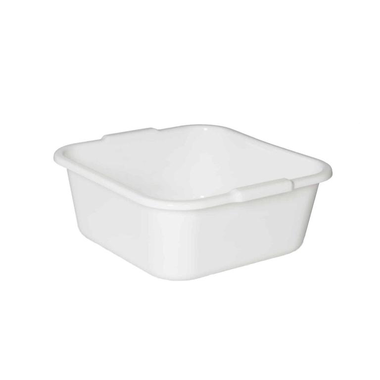 Image Viereckschüssel 38 x 38 x 15 cm, 14 Liter | weiß Spülschüssel / Allzweckschüssel, lebensmittelecht