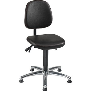 Image mey chair Arbeitsdrehstuhl WF-TG-KL-ALU schwarz Kunstleder
