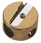 Image M+R Doppel-Spitzer, aus Messing, rund, in Geschenkverpackung