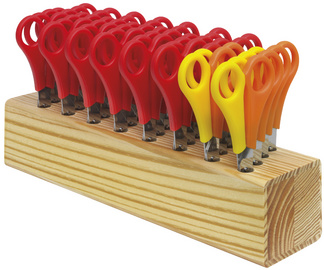 Image WESTCOTT Scherenblock, aus Holz, bestückt, inkl. 32 Scheren