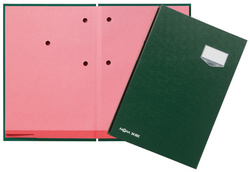 Image PAGNA Unterschriftenmappe "DE LUXE", DIN A4, 20 Fächer, grün