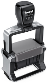 Image TRODAT Wortbandstempel Professional 4.0 5117, mit Datum Gehäuse: gebürsteter Ed