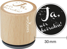 Image COLOP Motiv-Stempel Woodies "Ja, wir heiraten"