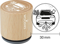 Image COLOP Motiv-Stempel Woodies "Auto mit Blechbüchsen"