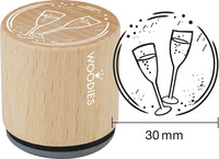 Image COLOP Motiv-Stempel Woodies "Sektgläser"